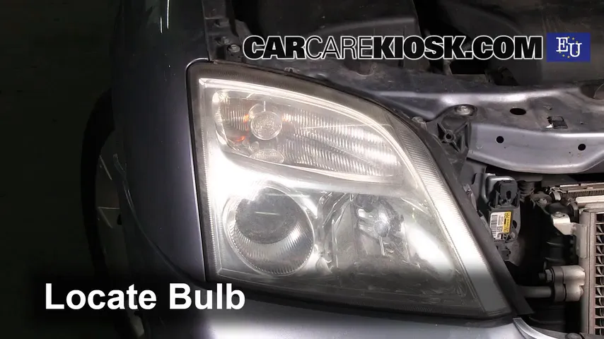 2004 Opel Signum Sport 2.0L 4 Cyl. Turbo Lights Highbeam (replace bulb)